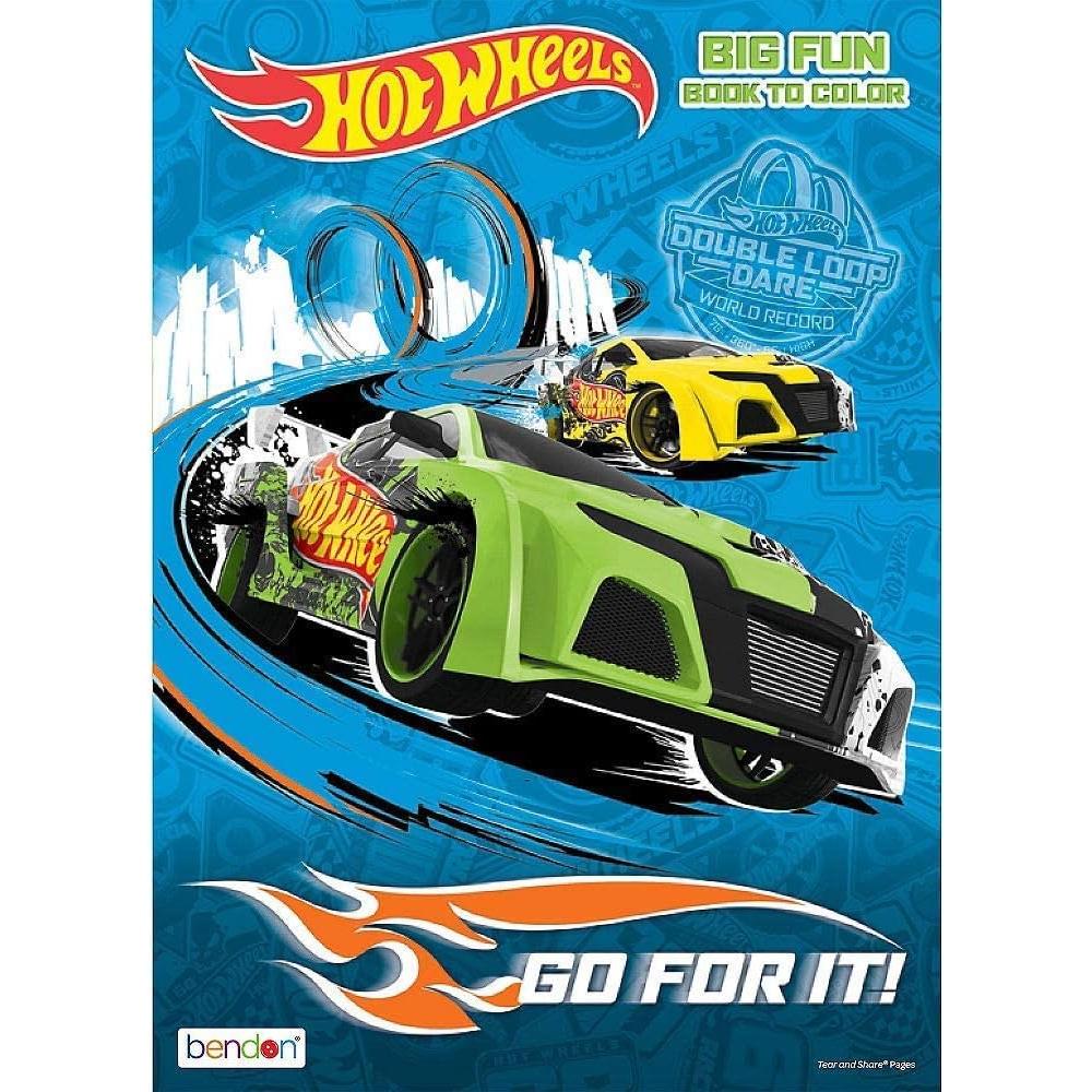 Libro de Colorear Hot Wheels Jumbo 19.69x24.77 cm