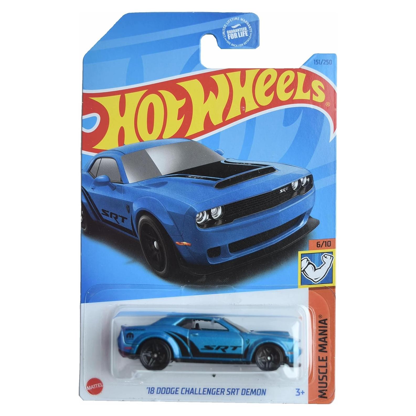 Hot Wheels Dodge Challenger SRT Demon 1:64 Azul 2022