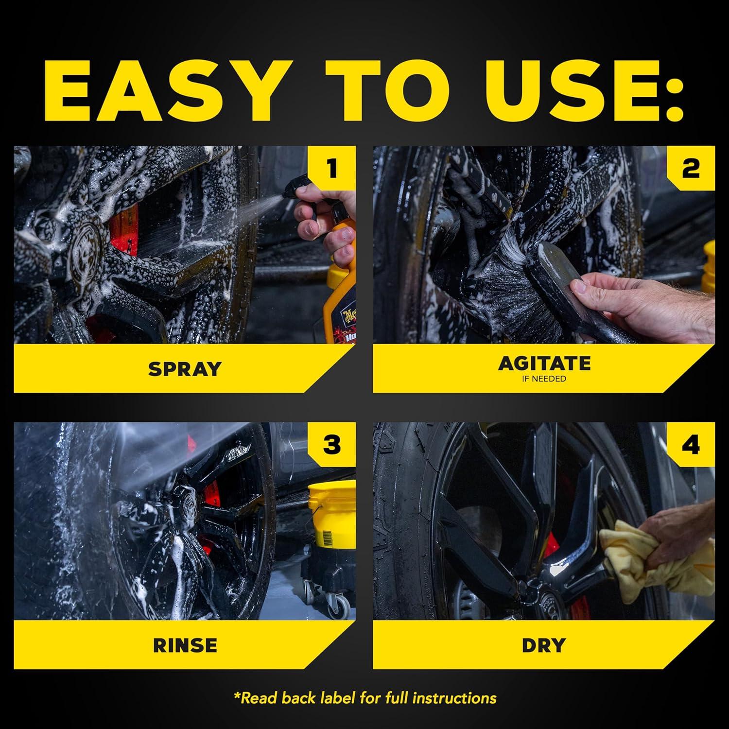 Limpiador de Ruedas Negras Meguiar's Hot Rims 0.68 kg