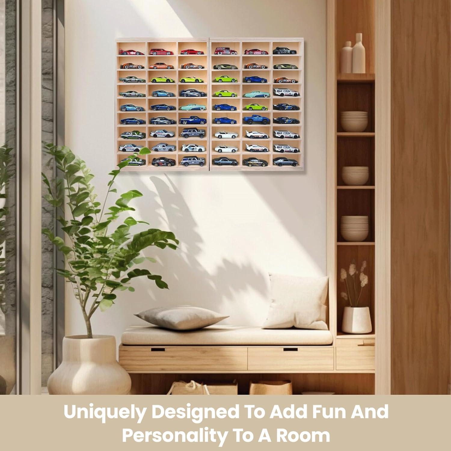 Estuche de Exhibición de Madera WodGod 54 Compartimentos