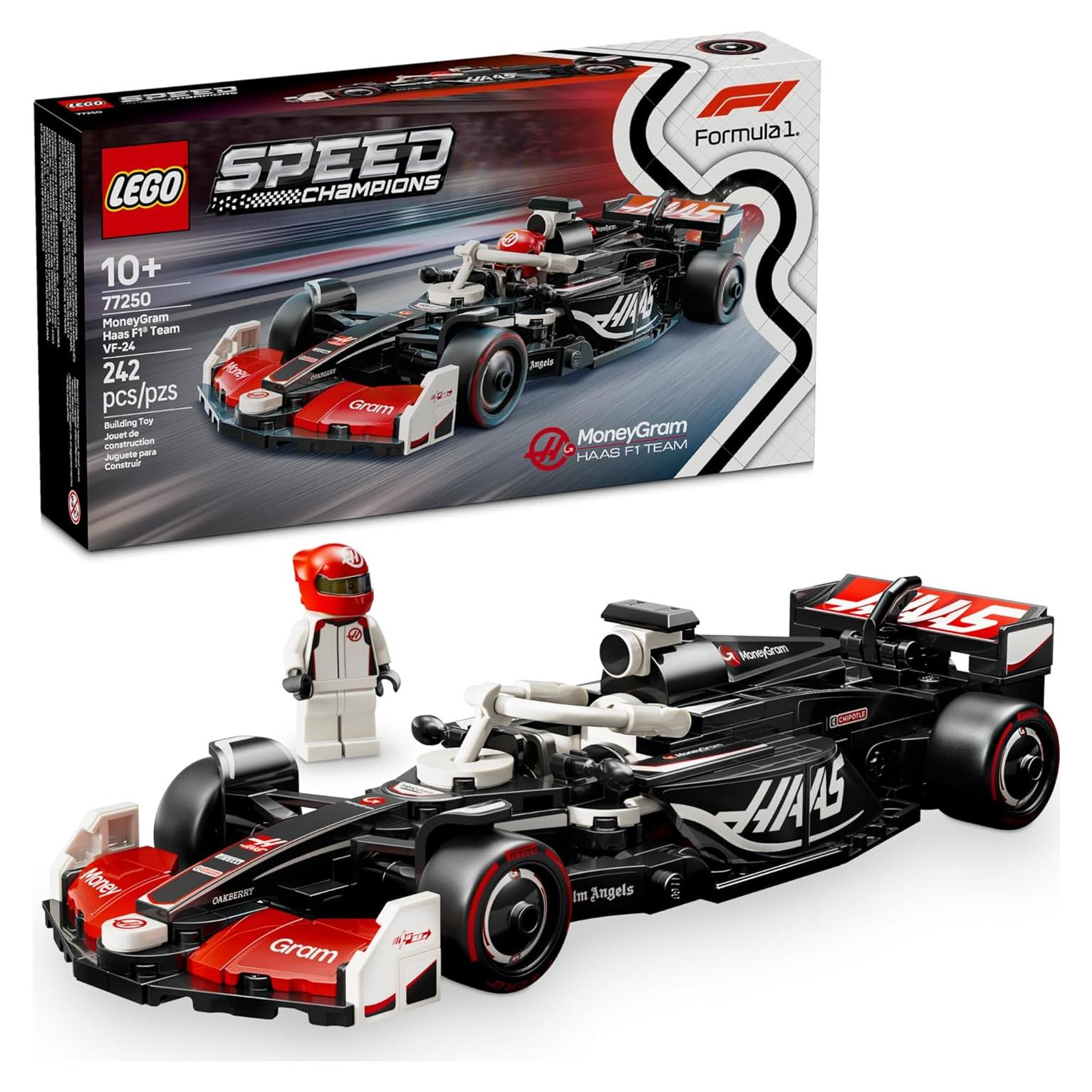 LEGO Speed Champions MoneyGram Haas F1 VF-24 - Juguete 10+