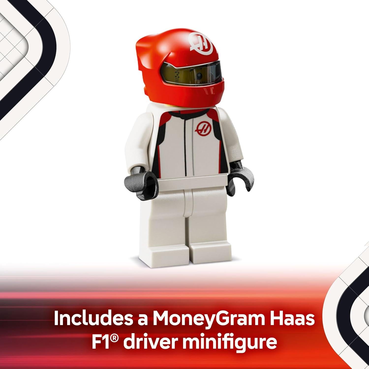 LEGO Speed Champions MoneyGram Haas F1 VF-24 - Juguete 10+