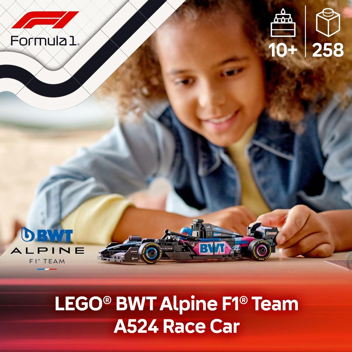 LEGO Speed Champions BWT Alpine F1 A524 - Juguete de Carreras