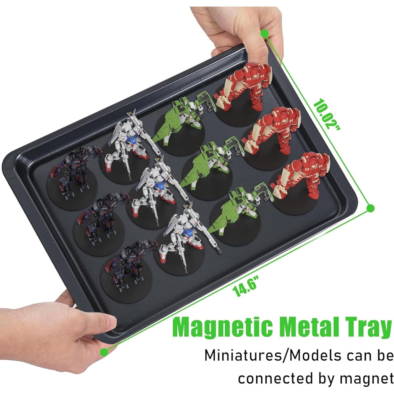 Caja de Almacenamiento de Miniaturas WELIDAY Grande con Cerradura