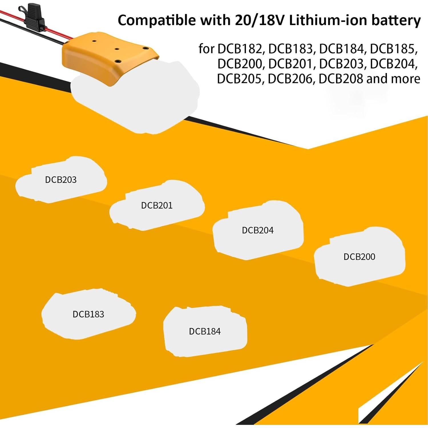 Convertidor de Voltaje Kzreect 20V a 12V 20A para Baterías
