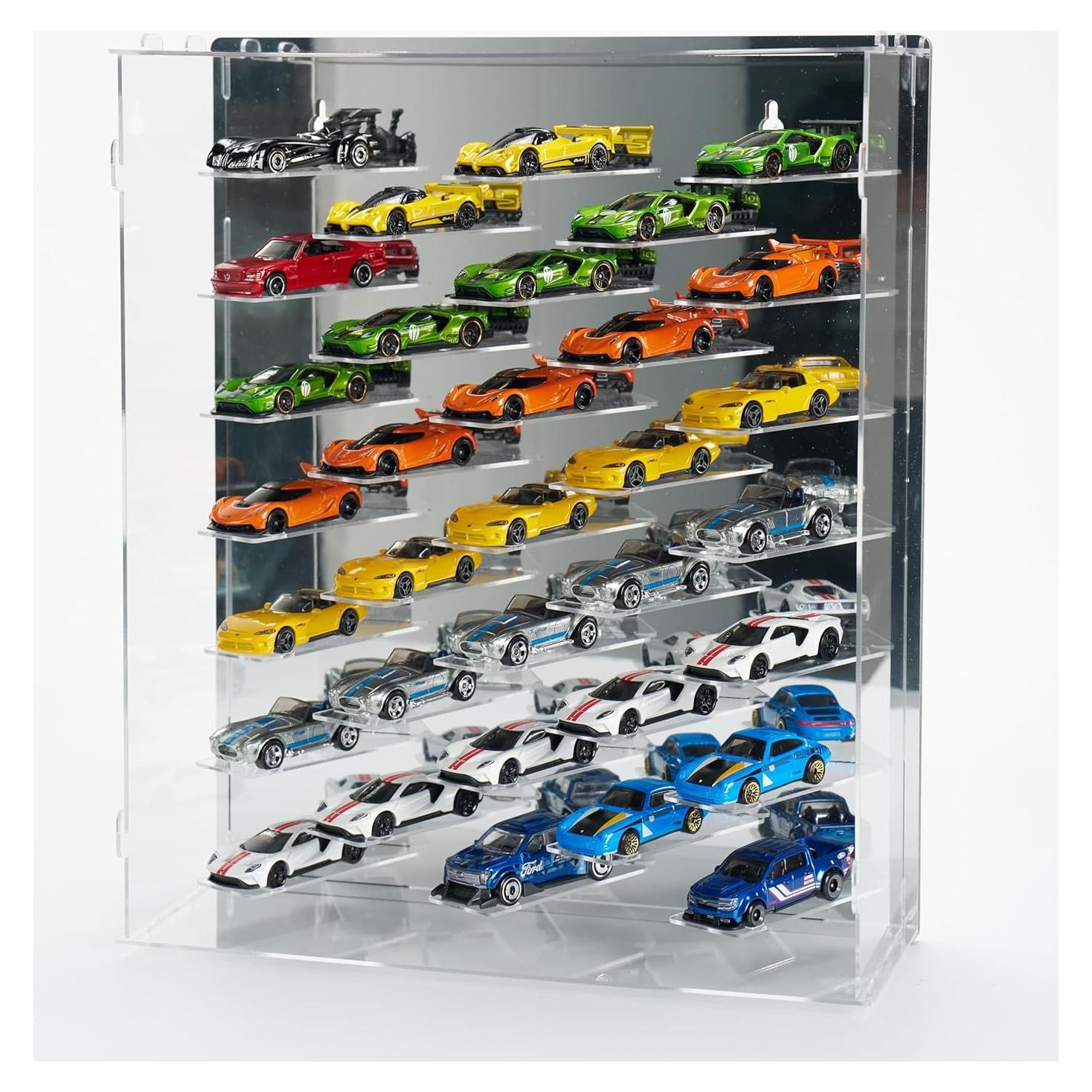 Estuche de exhibición GALUMO para coches 1:64 con LED