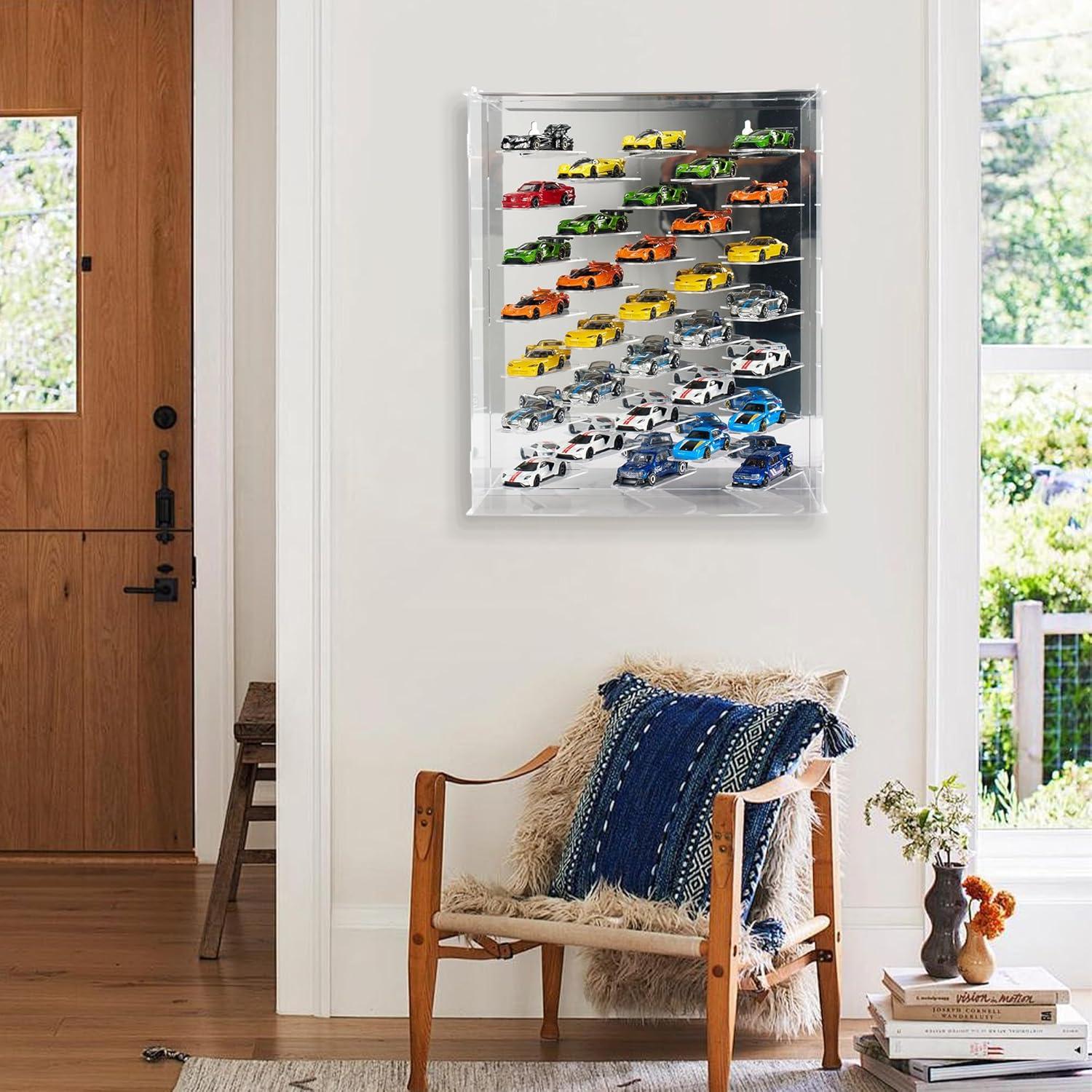 Estuche de exhibición GALUMO para coches 1:64 con LED