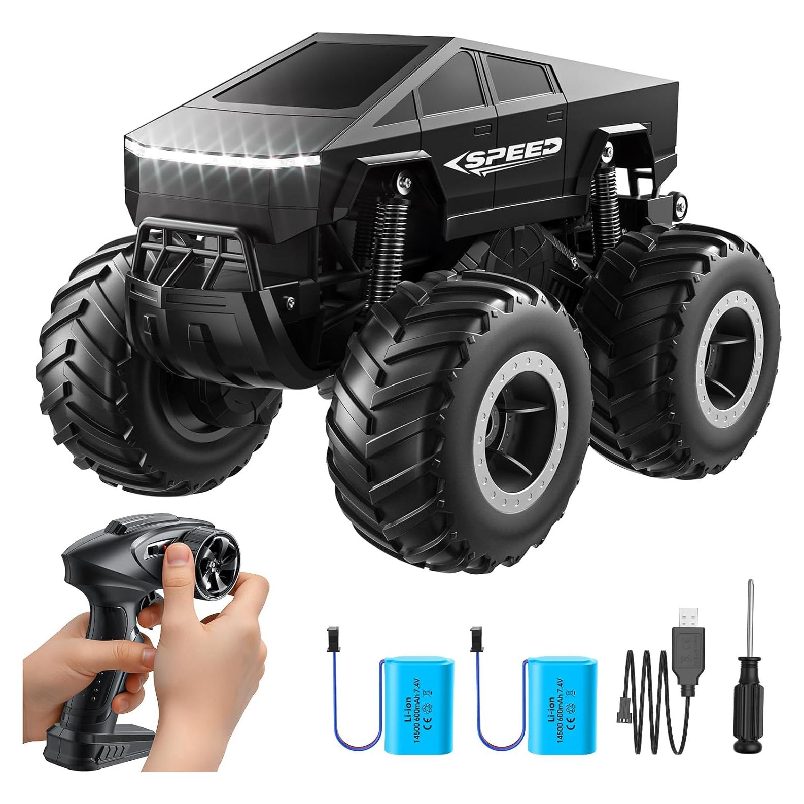 Coche RC Cybertruck HOMETALL 1:16 Todo Terreno Negro