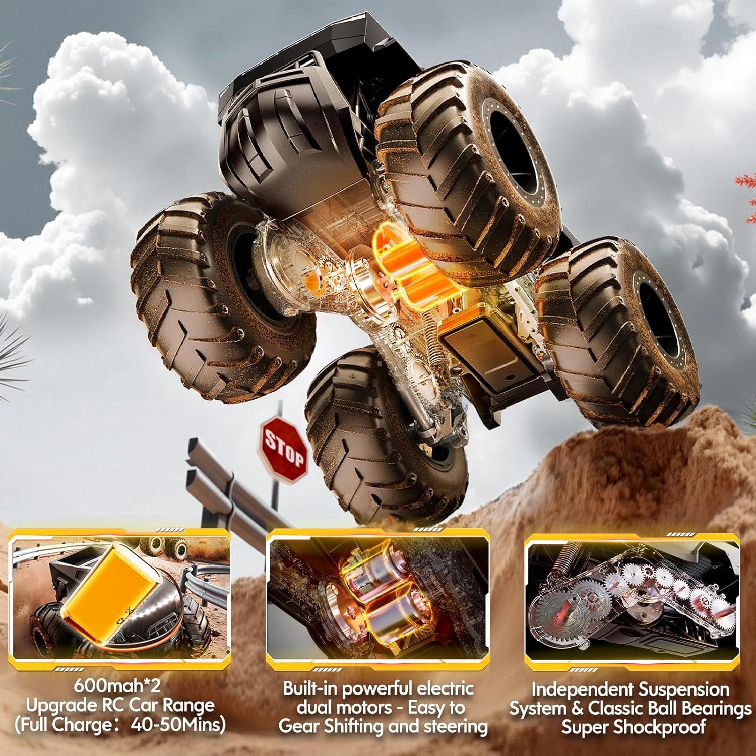 Coche RC Cybertruck HOMETALL 1:16 Todo Terreno Negro