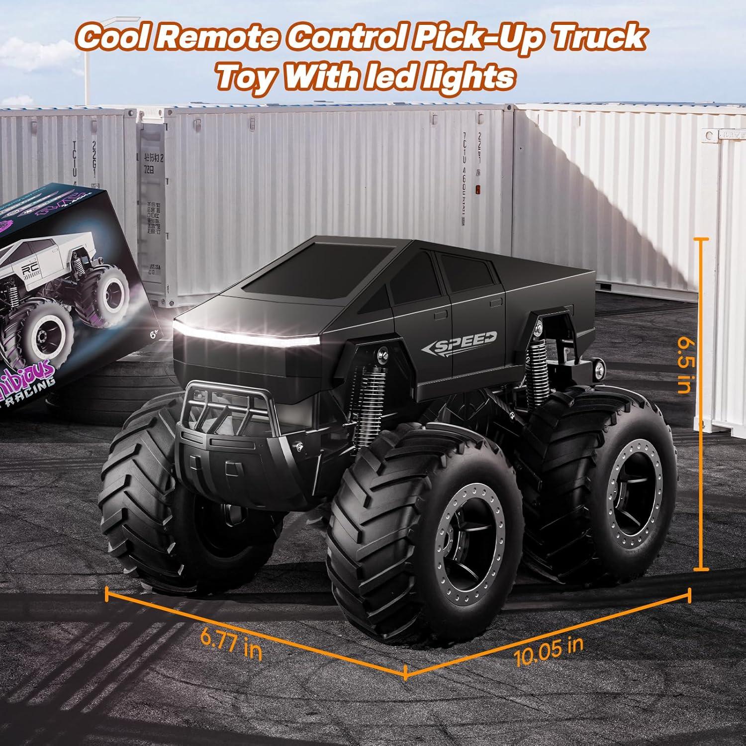 Coche RC Cybertruck HOMETALL 1:16 Todo Terreno Negro