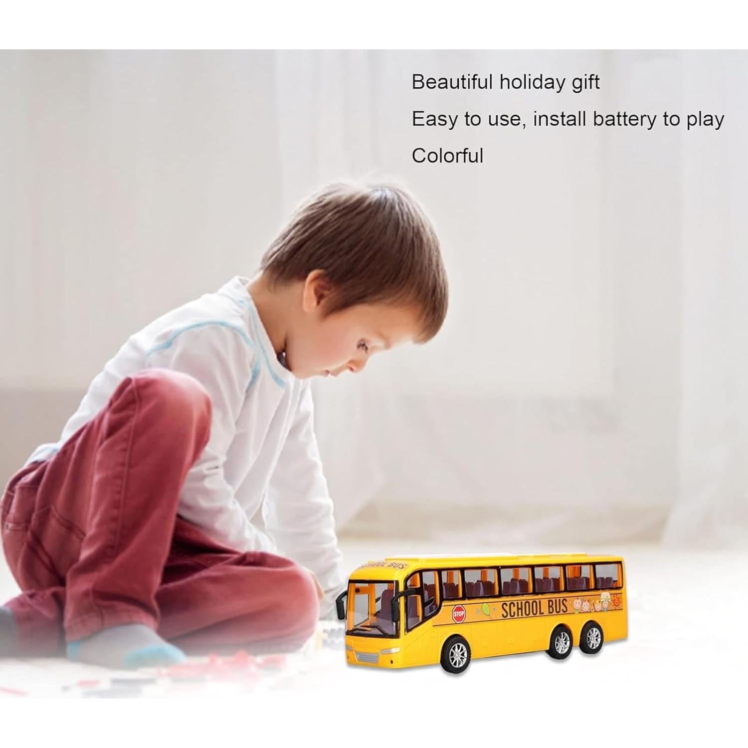 Autobús Escolar Inercia AUTERCO 32x8x10 cm para Niños