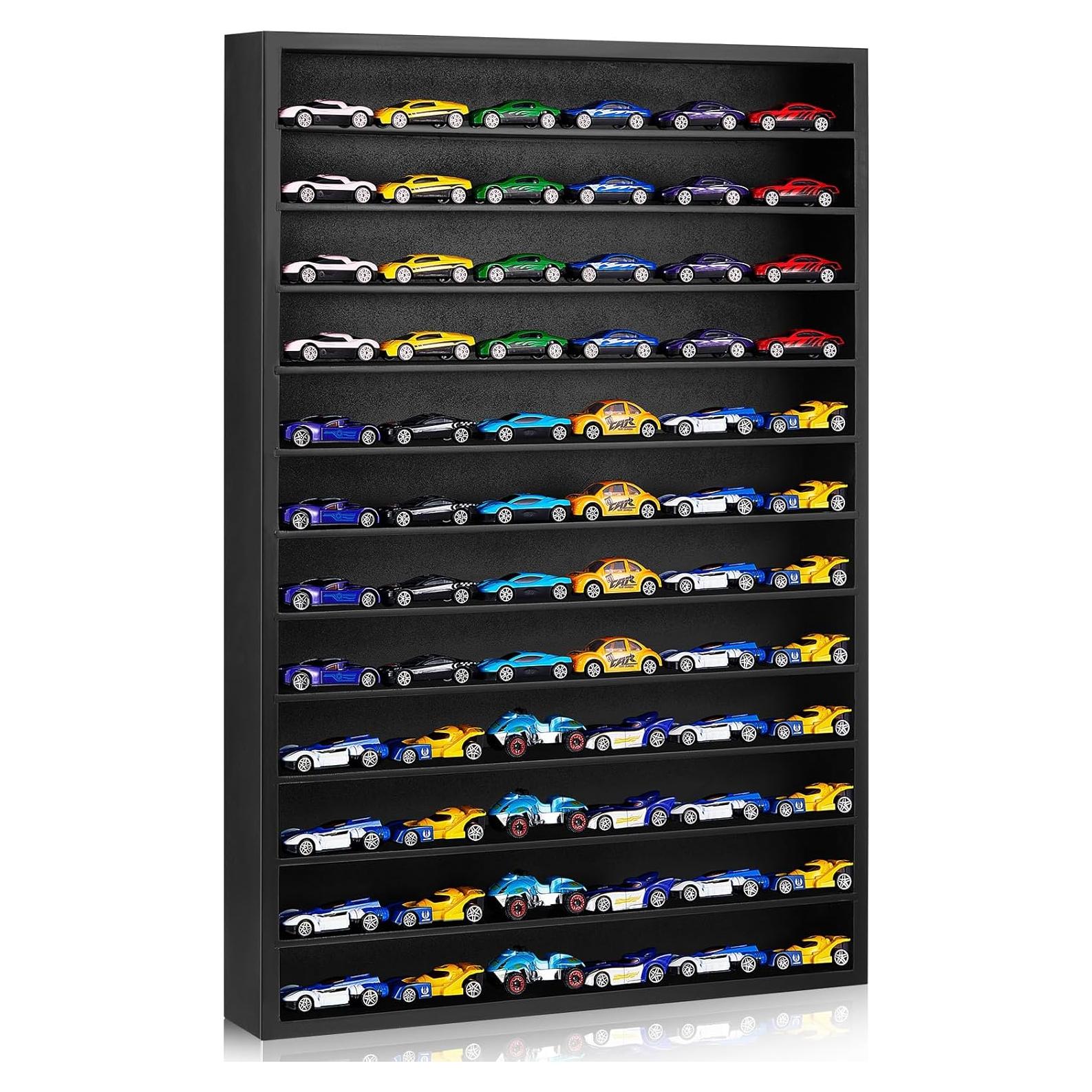 Estante Organizador Juexica para 72 Coches 1:64 Negro