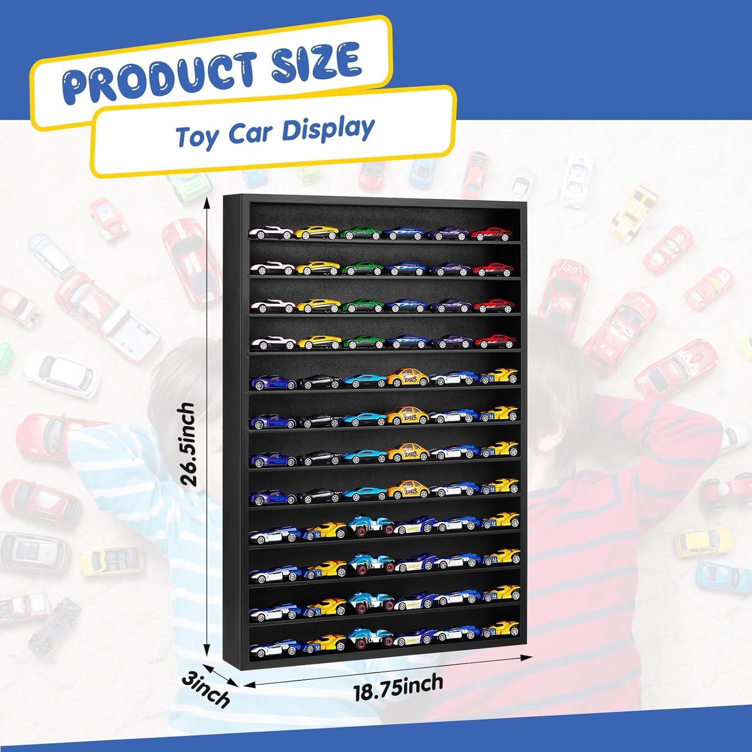 Estante Organizador Juexica para 72 Coches 1:64 Negro