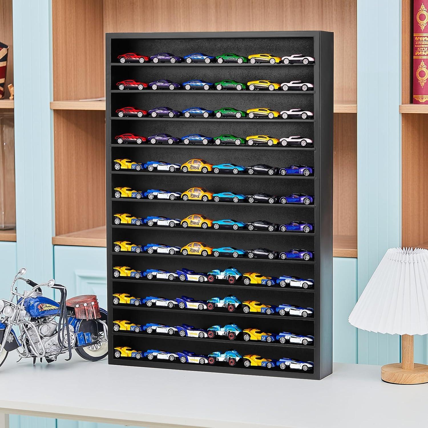 Estante Organizador Juexica para 72 Coches 1:64 Negro