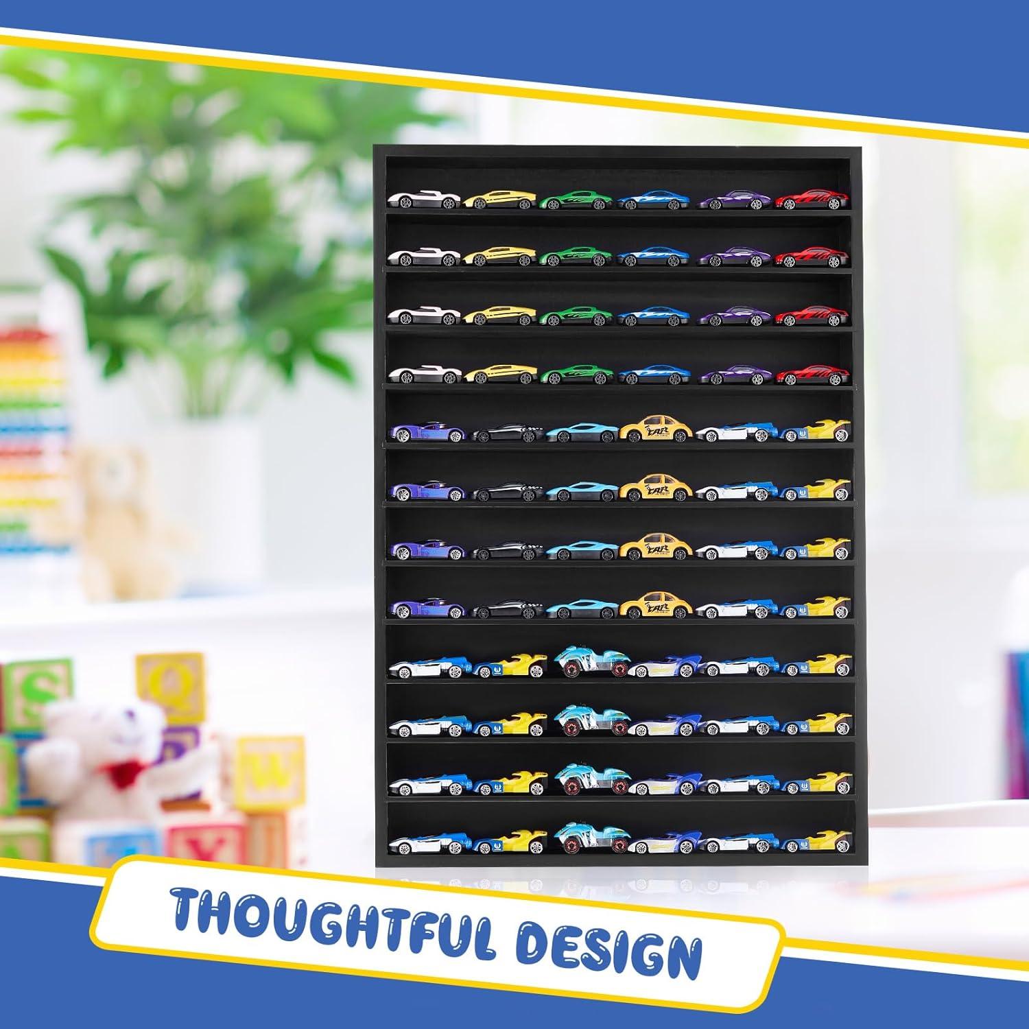 Estante Organizador Juexica para 72 Coches 1:64 Negro