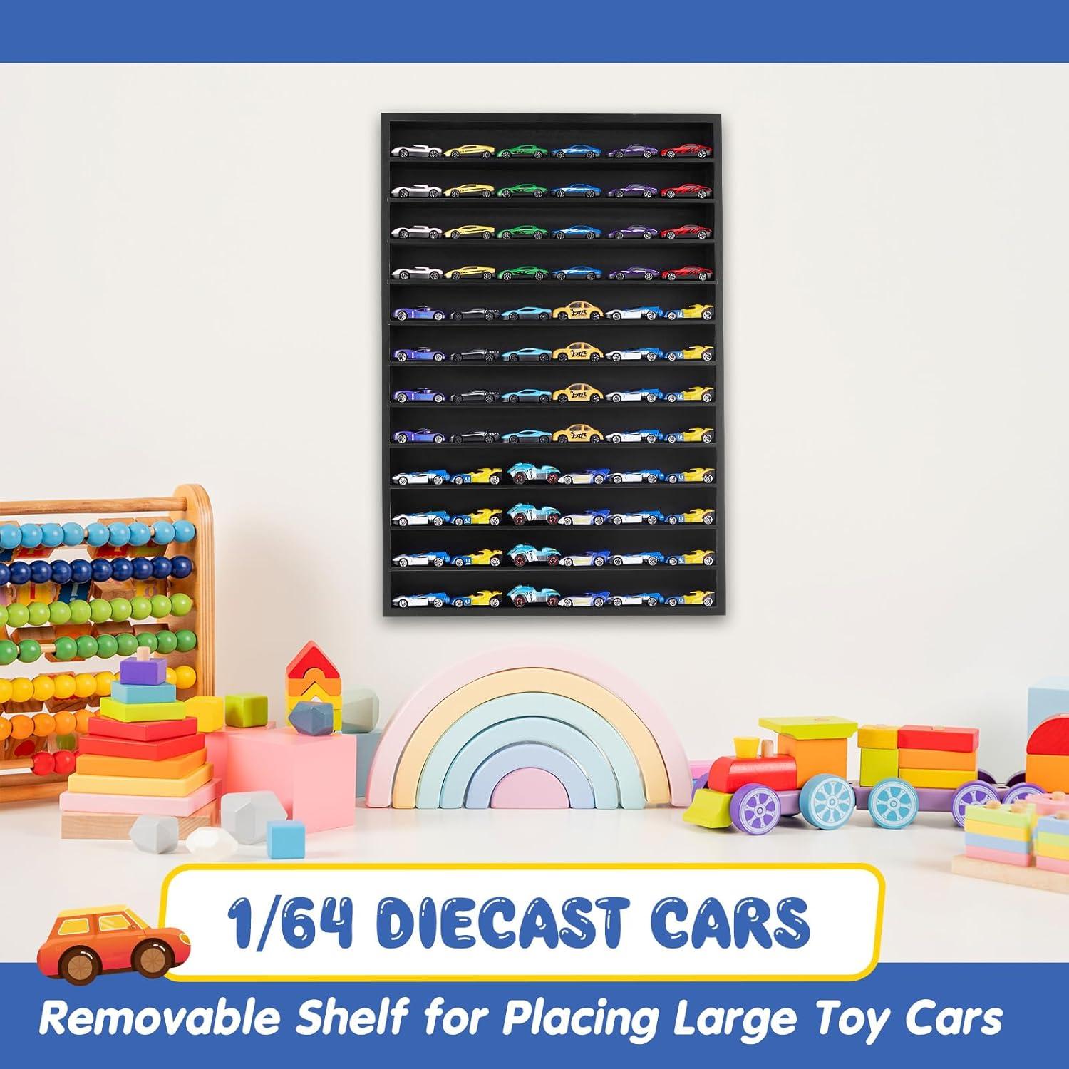 Estante Organizador Juexica para 72 Coches 1:64 Negro
