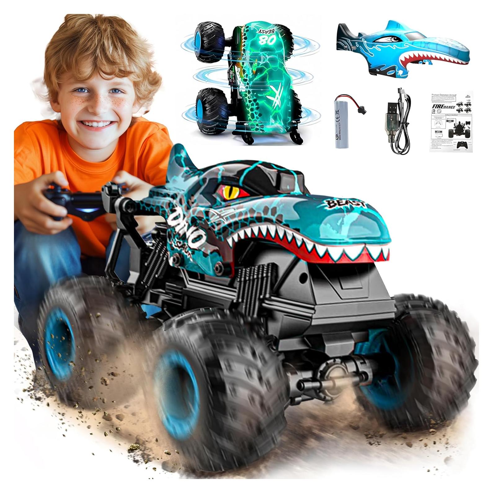 Camión Monstruo BEZGAR UJ99-T201 RC 1:20 con Luz y Música