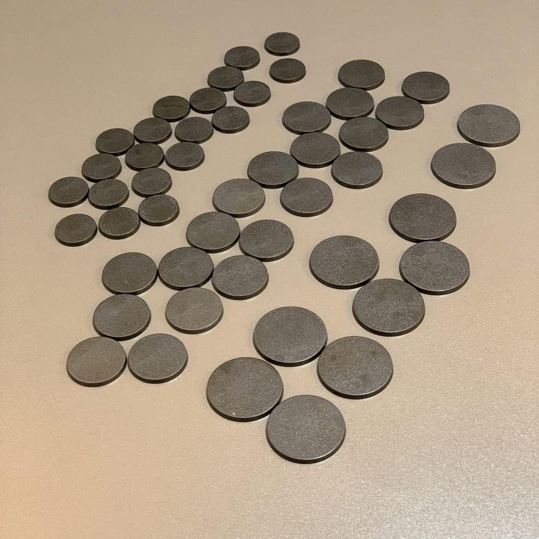 Bases Redondas de Plástico NC EBCO 50 Pcs 25mm 32mm 40mm