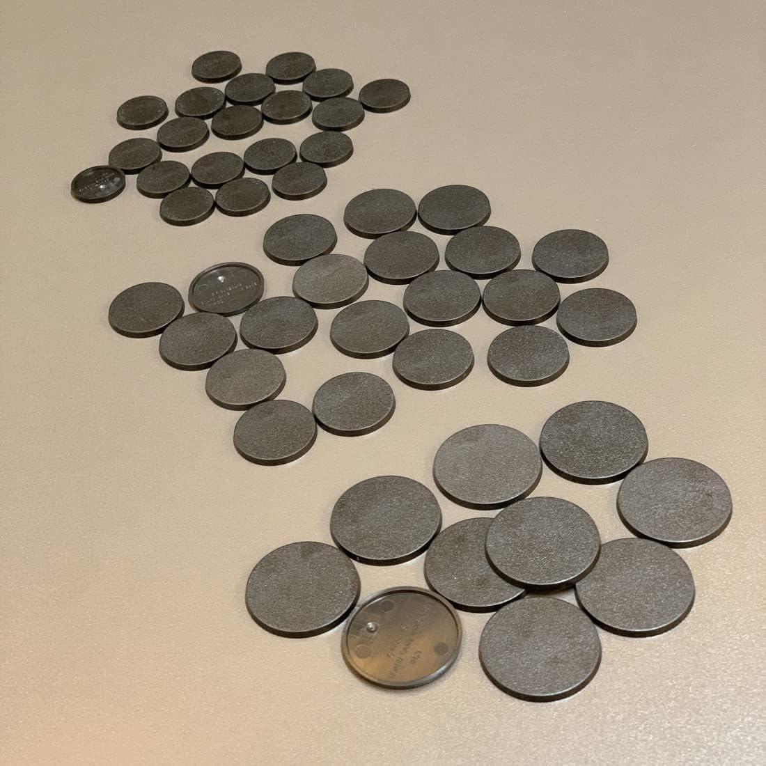 Bases Redondas de Plástico NC EBCO 50 Pcs 25mm 32mm 40mm