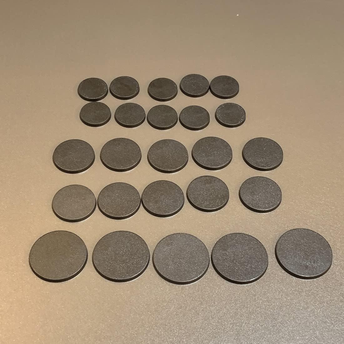 Bases Redondas de Plástico NC EBCO 50 Pcs 25mm 32mm 40mm