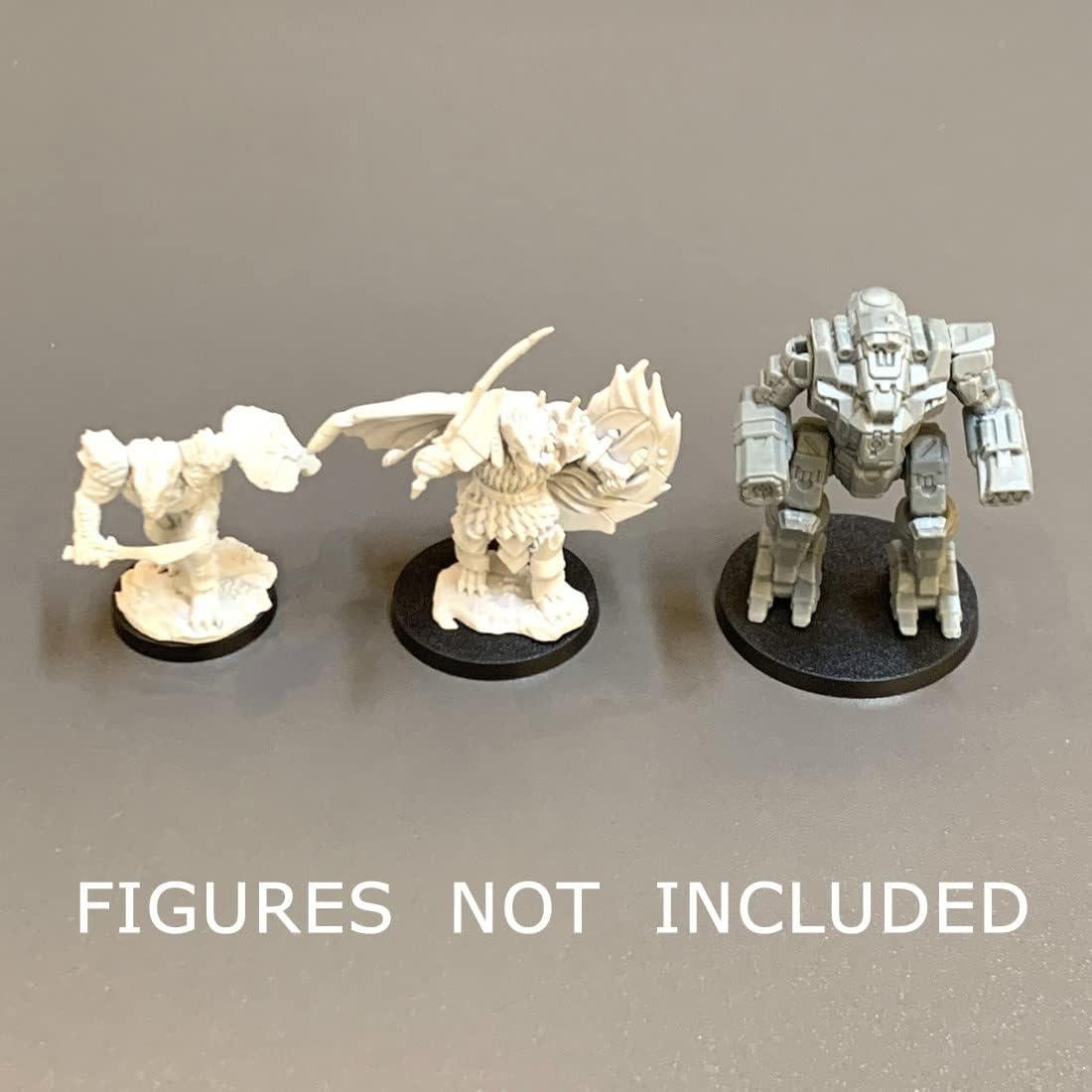 Bases Redondas de Plástico NC EBCO 50 Pcs 25mm 32mm 40mm