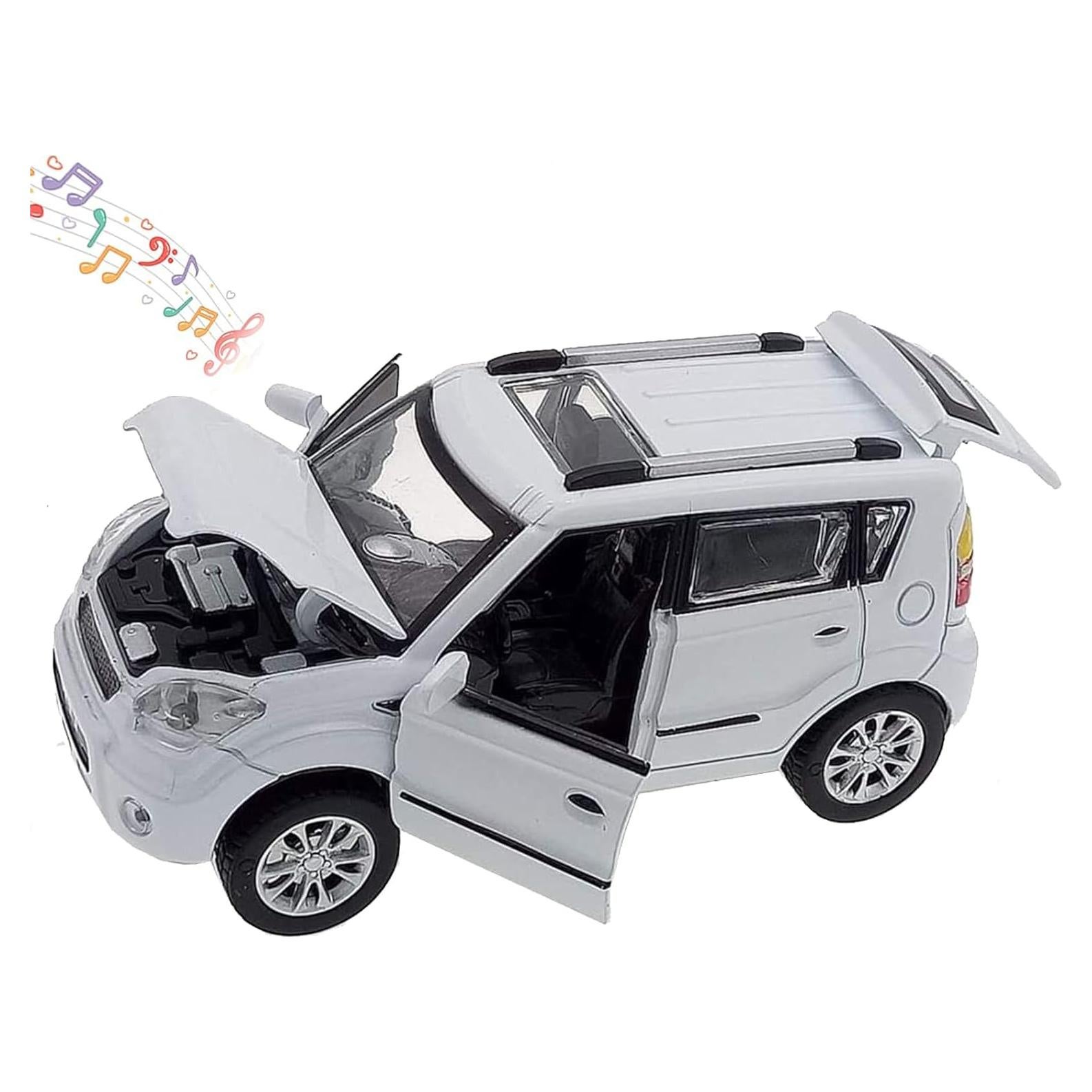 Coche de Juguete Diecast KIA Soul Blanco 1:32 con Sonido