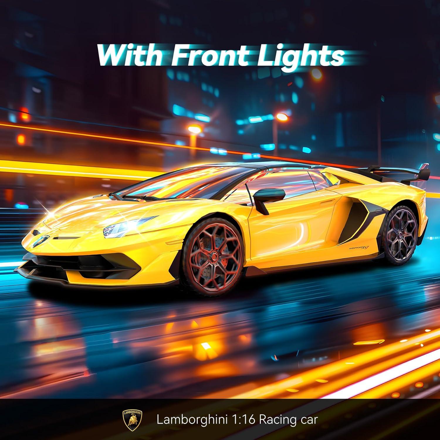 Coche RC Lamborghini AEROQUEST 1:16 con Luces LED 12Km/h