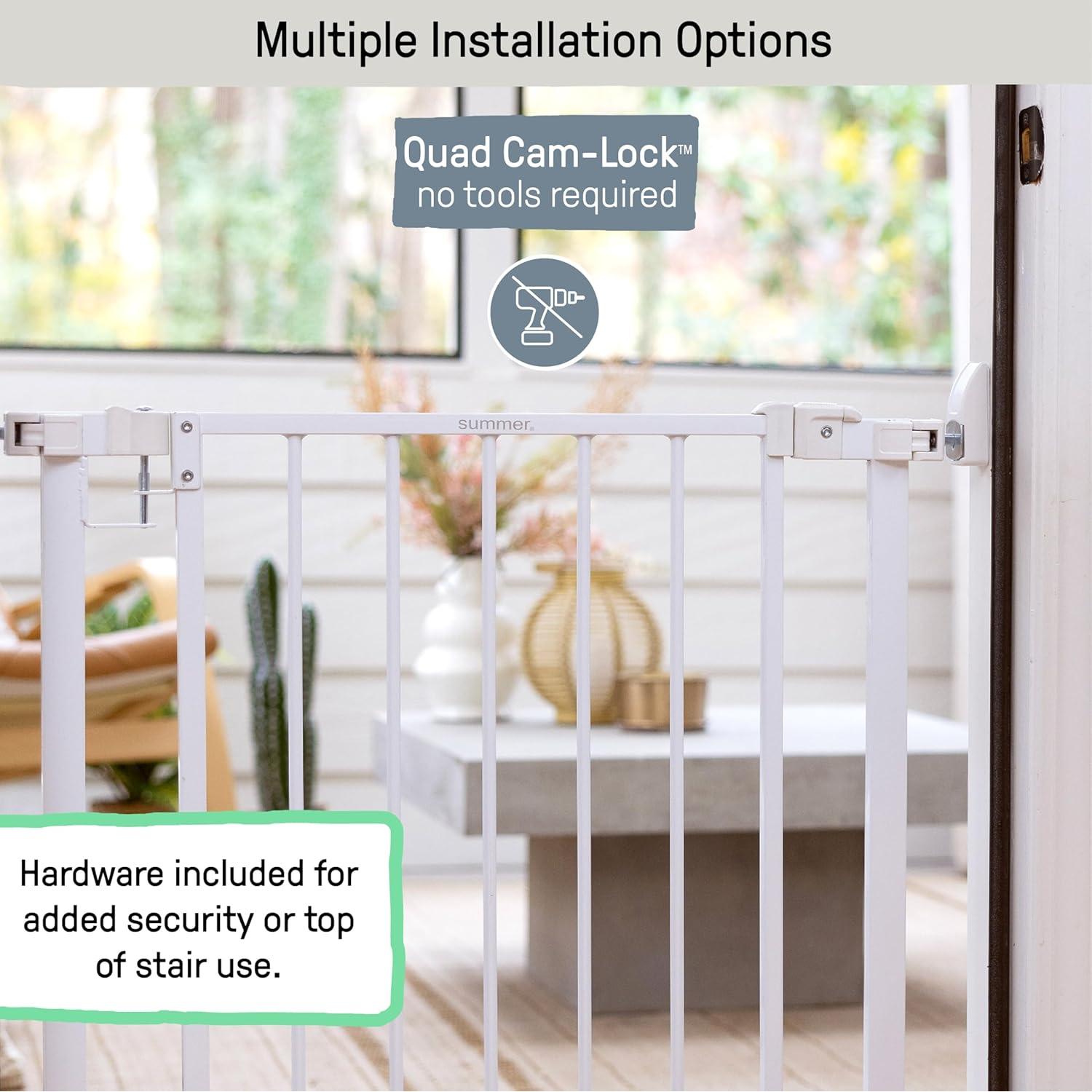 Puerta para Mascotas Ingenuity 30-37 cm Ancha Blanca