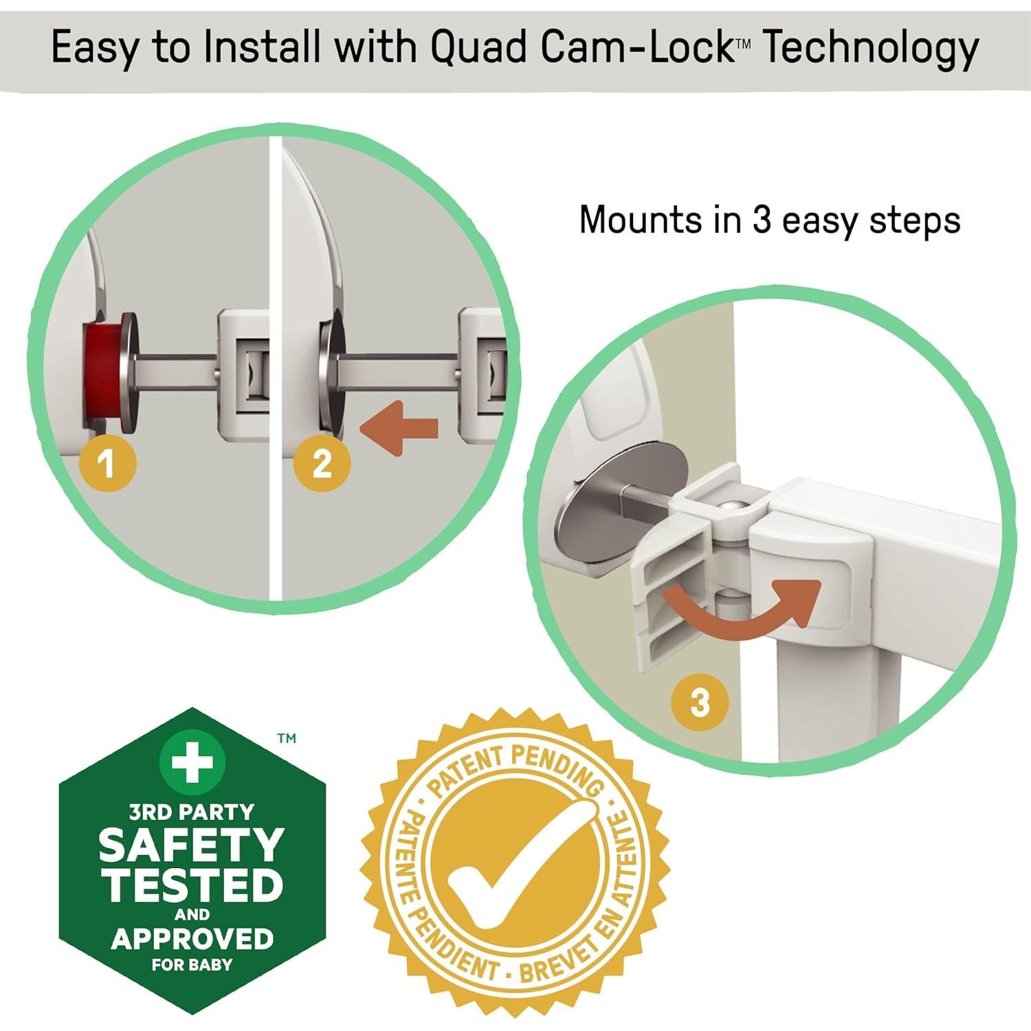 Puerta para Mascotas Ingenuity 30-37 cm Ancha Blanca