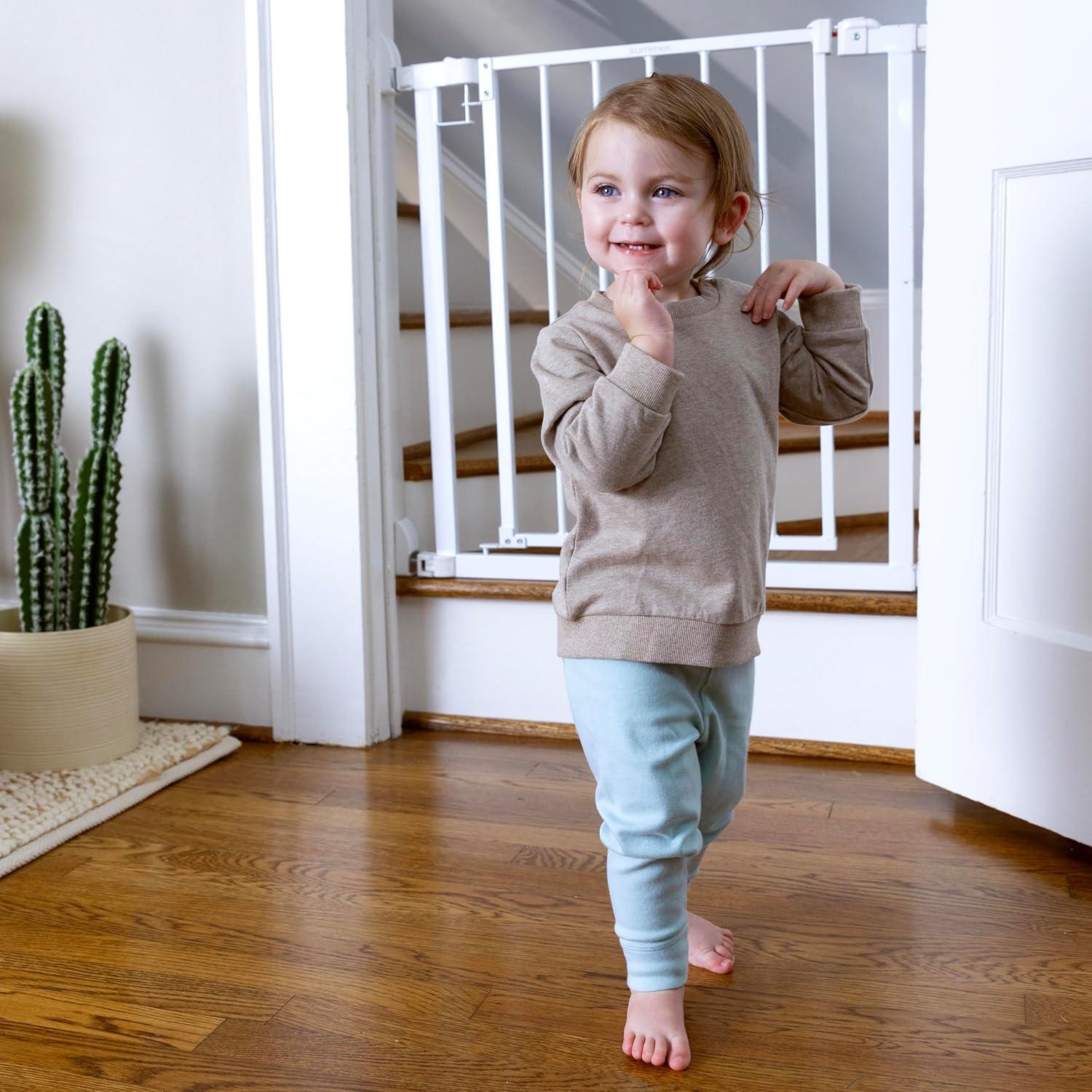 Puerta para Mascotas Ingenuity 30-37 cm Ancha Blanca