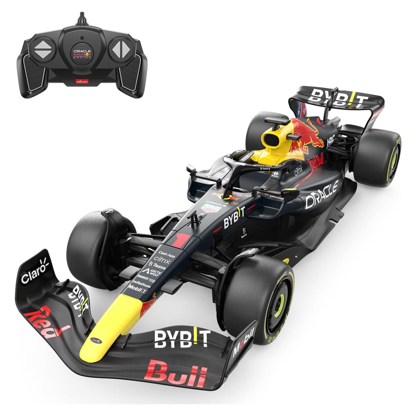 Coche RC Rastar Red Bull F1 1:18 Modelo RB18 Azul