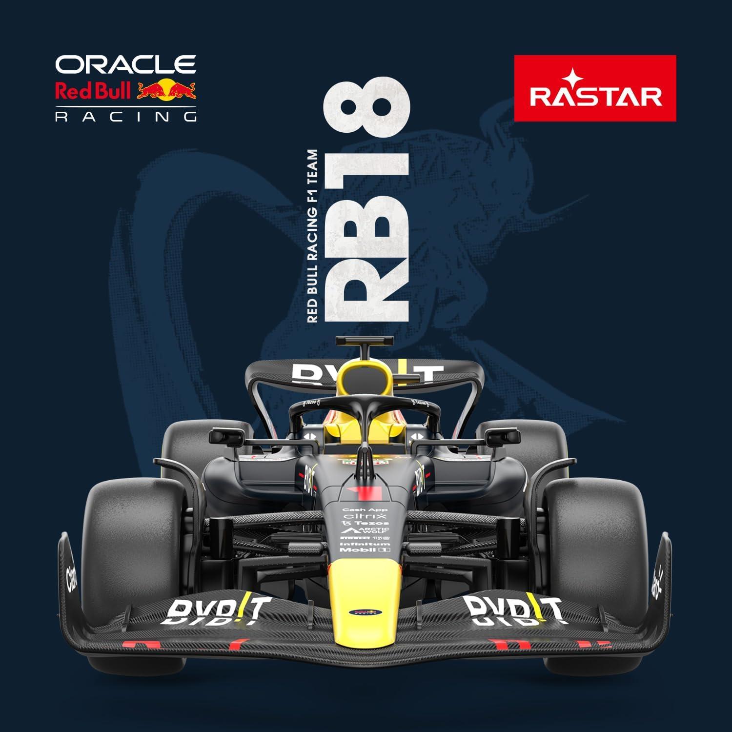 Coche RC Rastar Red Bull F1 1:18 Modelo RB18 Azul