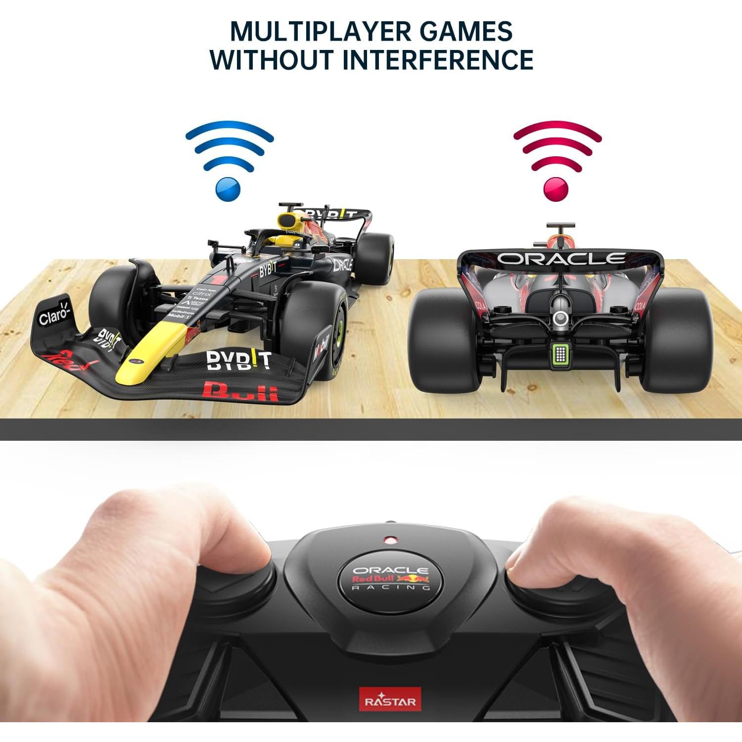 Coche RC Rastar Red Bull F1 1:18 Modelo RB18 Azul