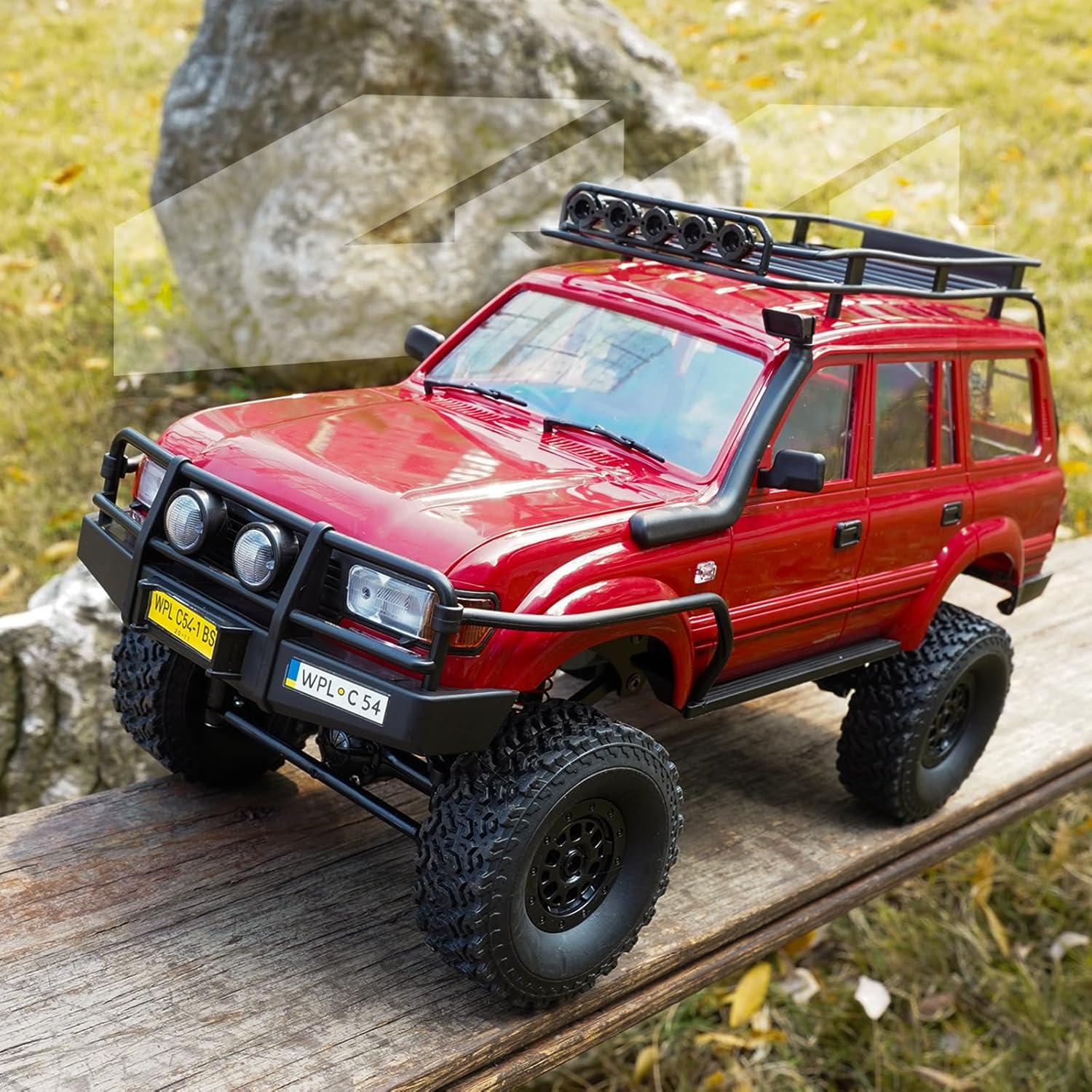 Camión RC Crawler WPL C54-1 4x4 Todo Terreno Rojo