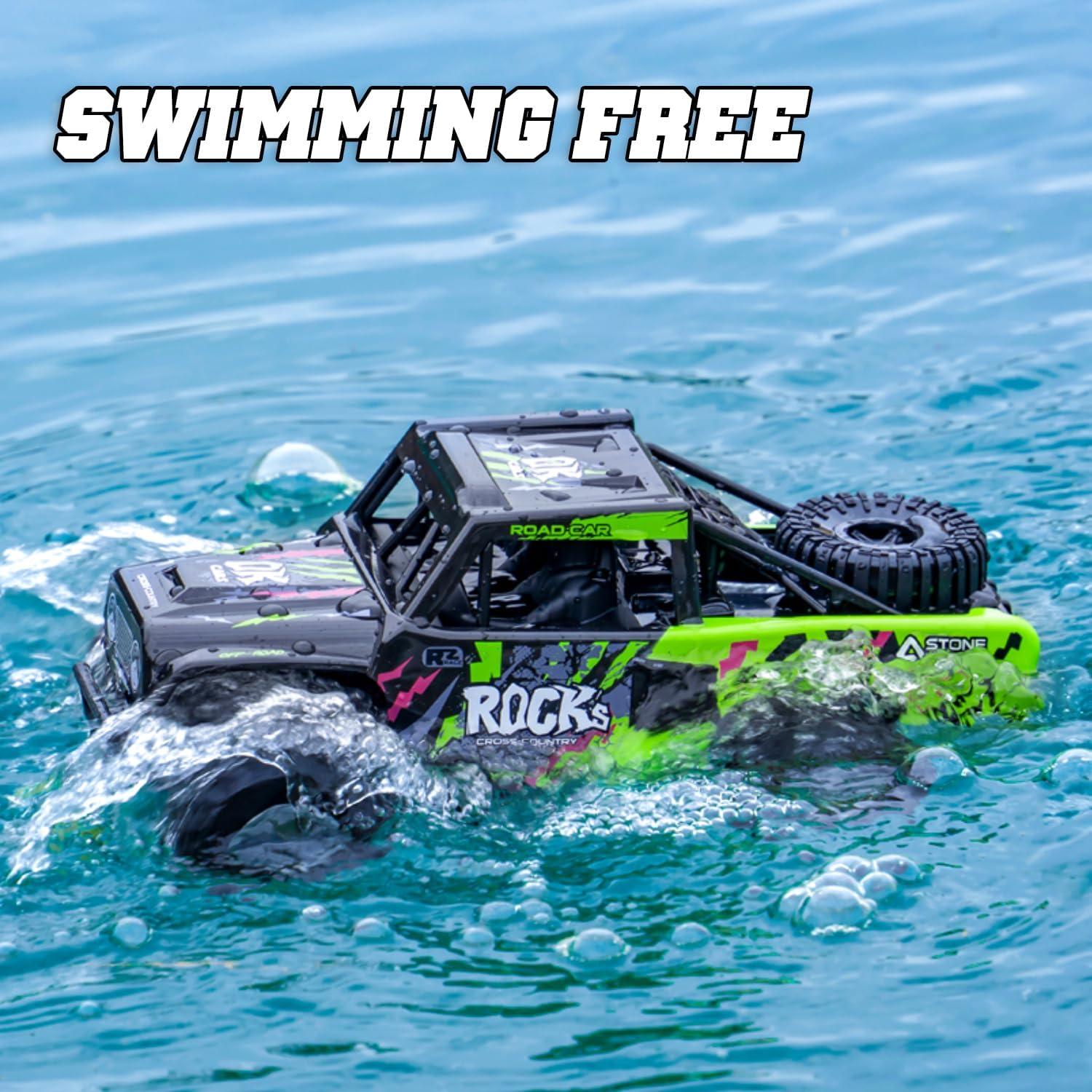 Coche RC Amphibious KB KAIBO Q191 4WD Todo Terreno Azul