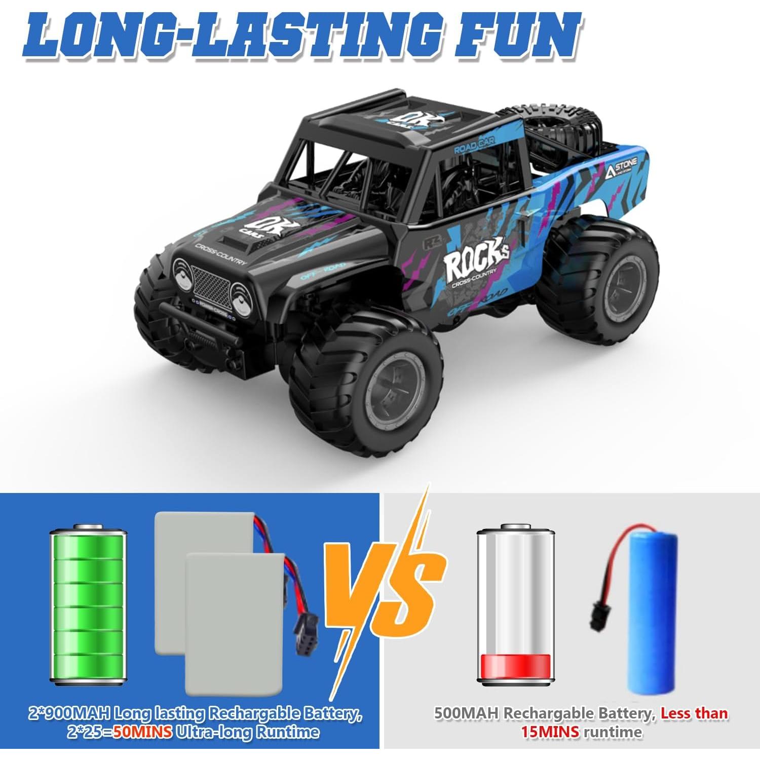 Coche RC Amphibious KB KAIBO Q191 4WD Todo Terreno Azul