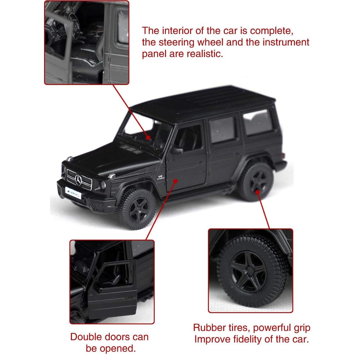 Coche Die-Cast Tianmei G63 Negro 1:32 con Puertas Abiertas