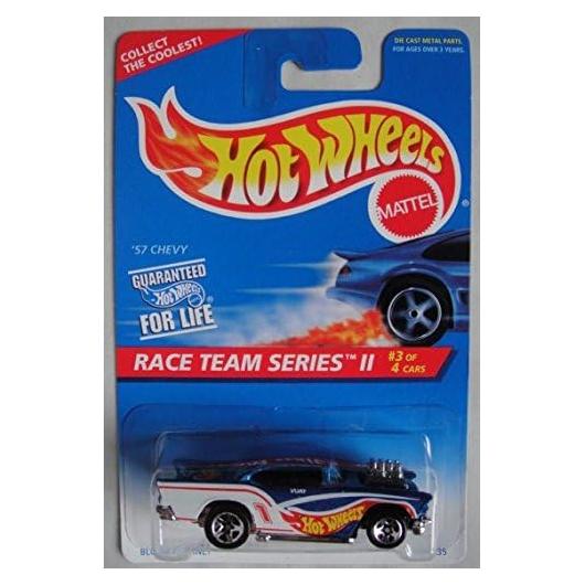 Hot Wheels Equipo de Carreras II #3 - 4 Autos 1:64 Azul/Blanco