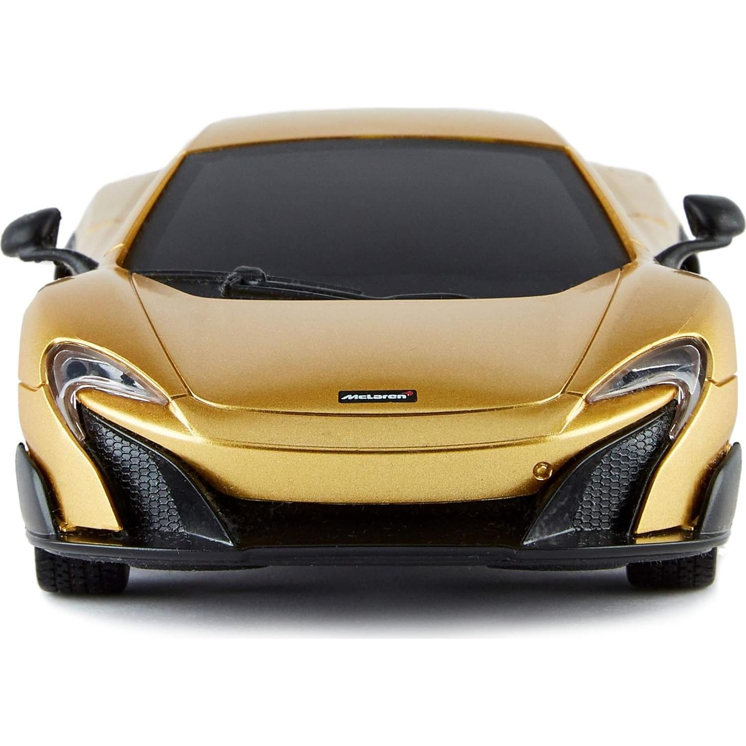 Coche RC CMJ McLaren 675LT 1:24 Dorado con Luces