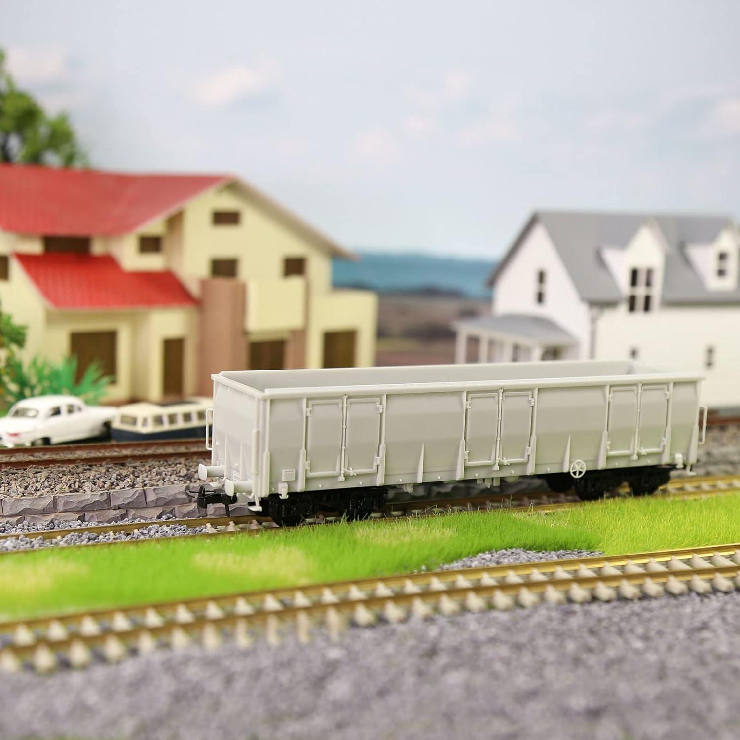 Vagón Gondola Blanco Evemodel 2pcs Escala HO 1:87 DIY