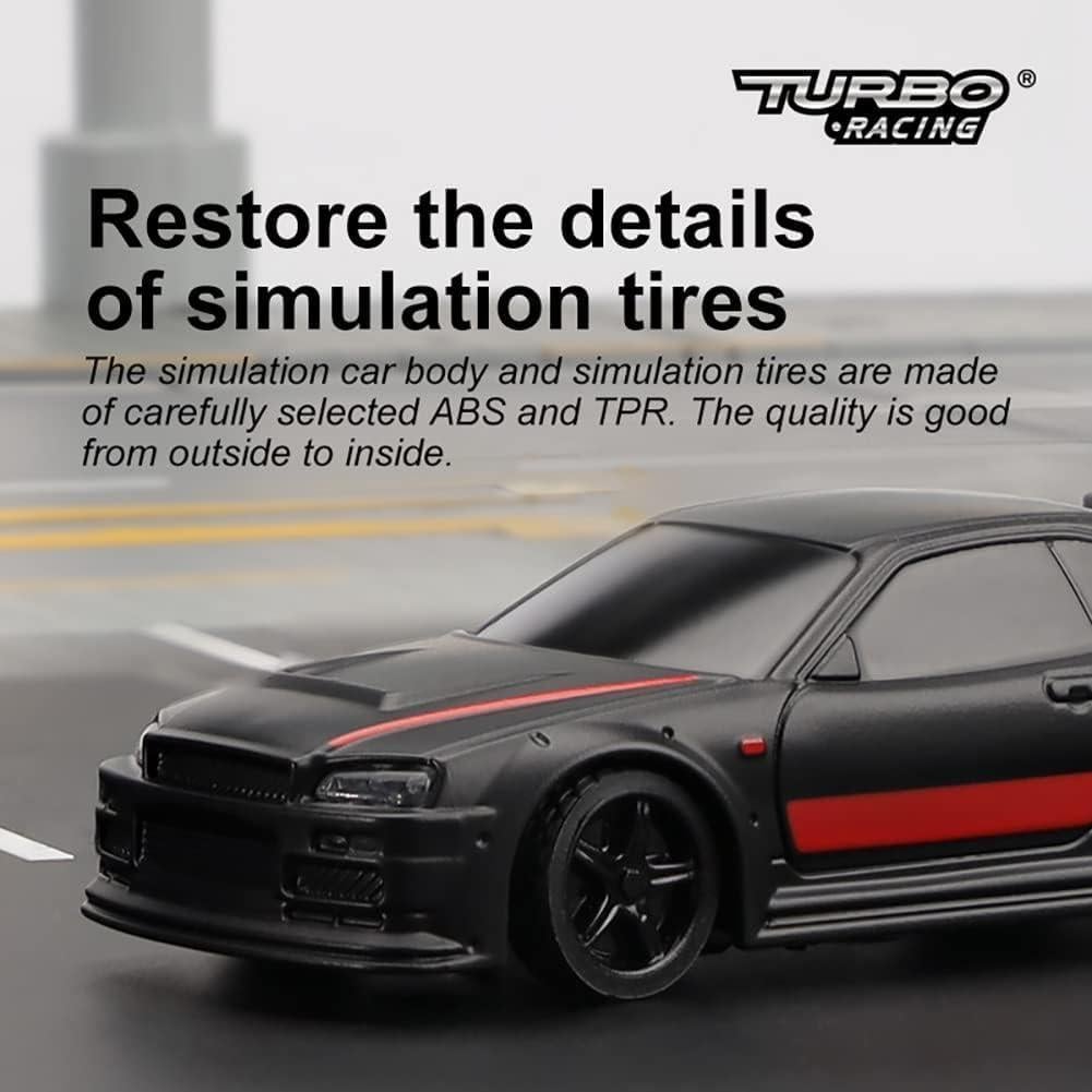 Coche RC Deportivo CALLPHA C74 Escala 1:76 con 2 Carrocerías