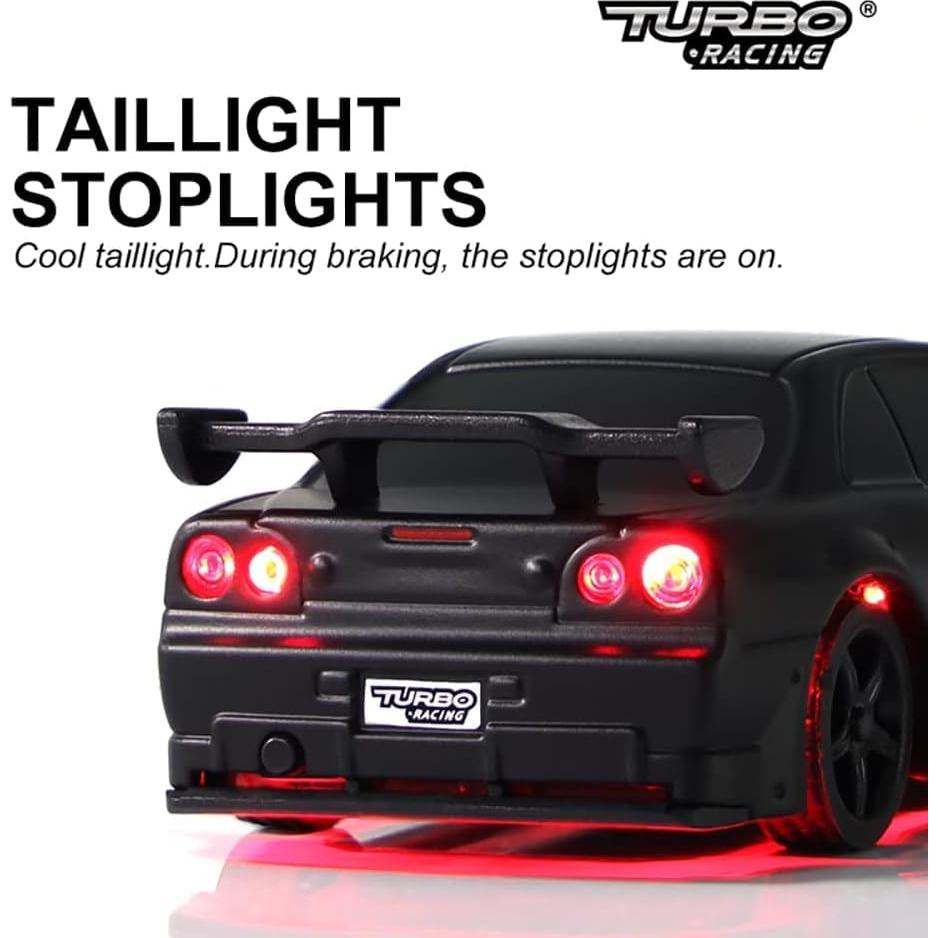 Coche RC Deportivo CALLPHA C74 Escala 1:76 con 2 Carrocerías