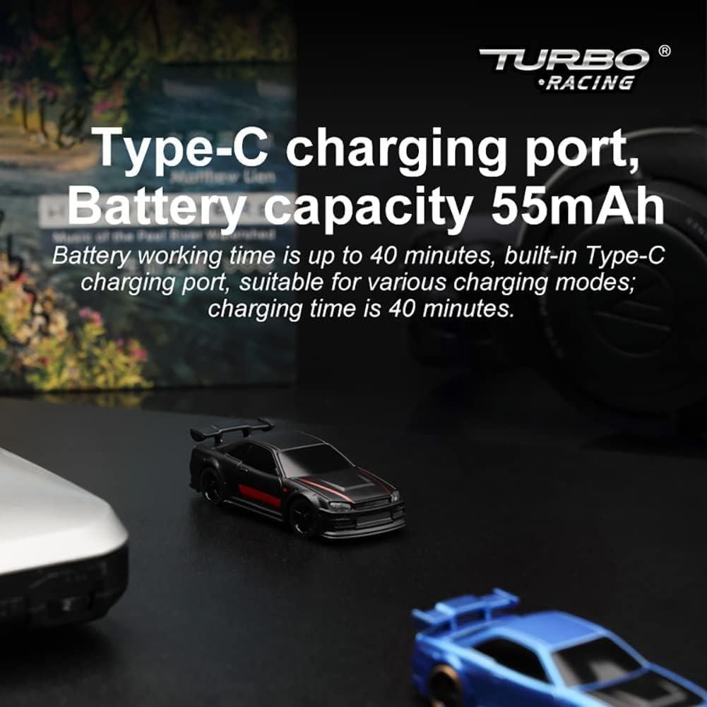 Coche RC Deportivo CALLPHA C74 Escala 1:76 con 2 Carrocerías