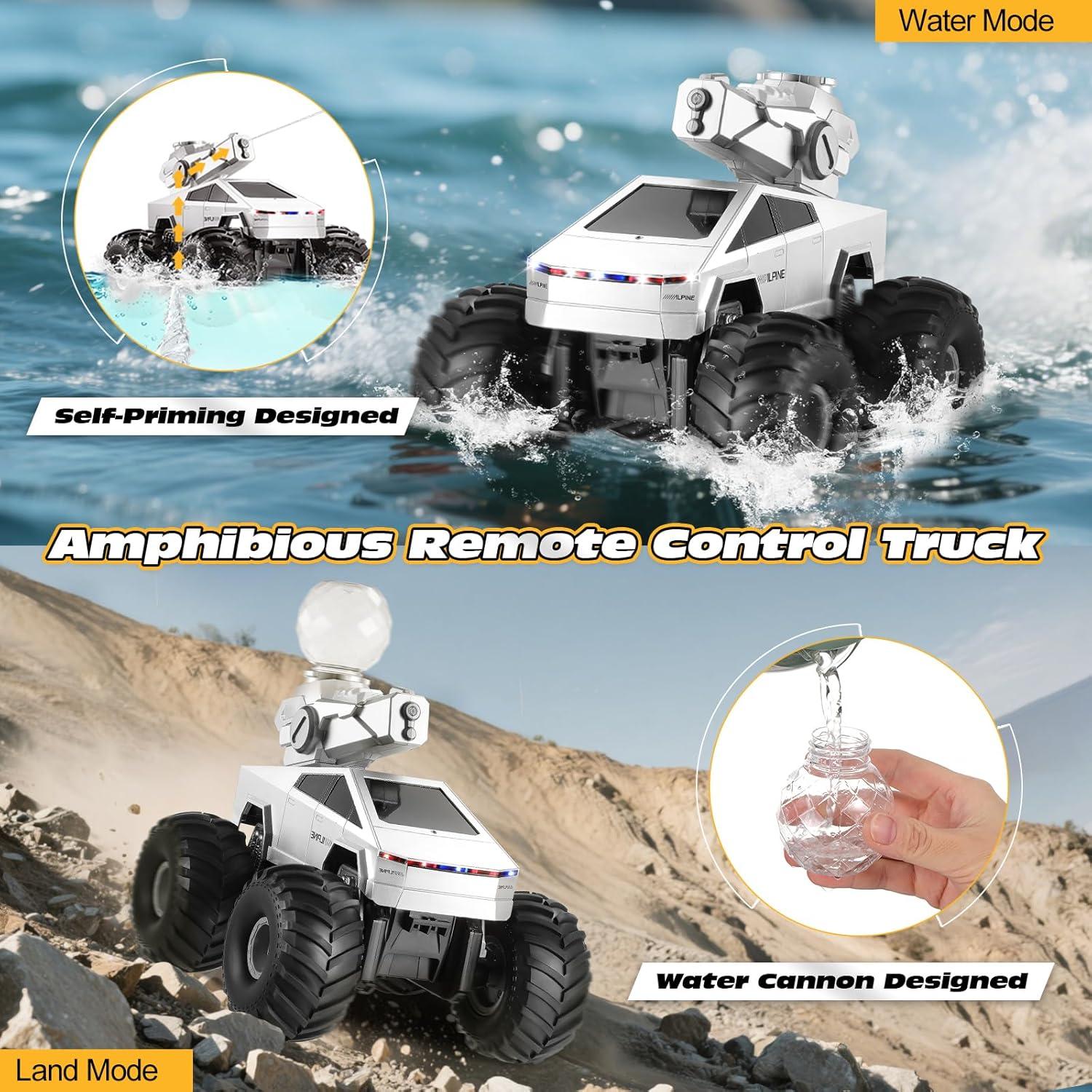 Camión RC Anfibio Fippy XS-1S 4WD Impermeable 1:16