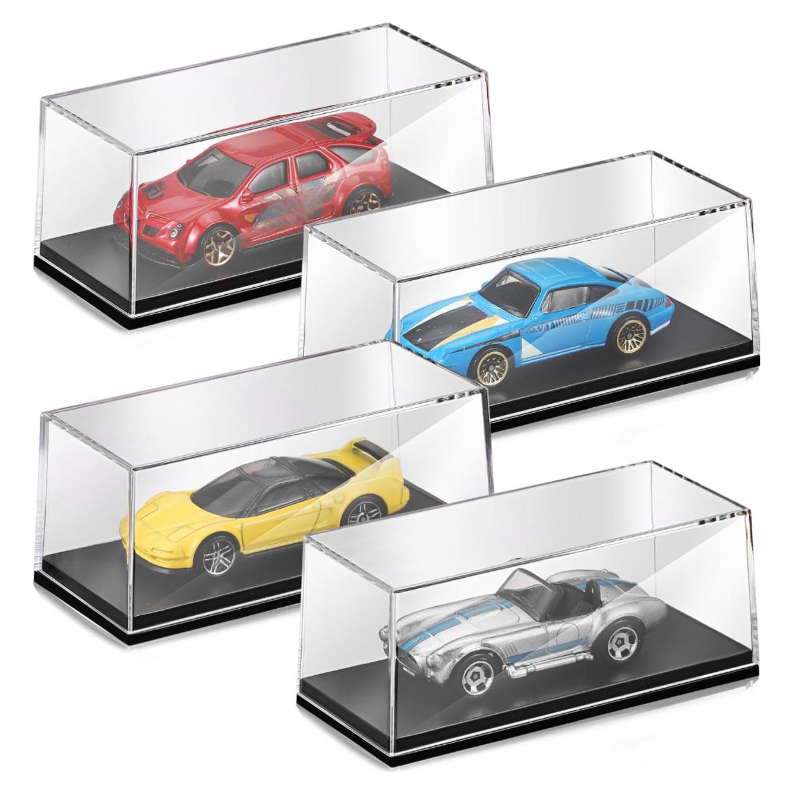 Estuche Acrílico para Modelos de Coches 1:64 - 4 Pcs