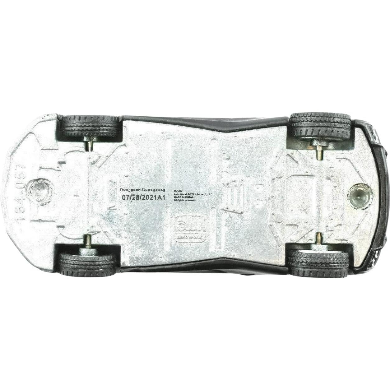 Auto de Fundición Corvette C8 2020 Negro Mate 1:64 Hobbies Premium