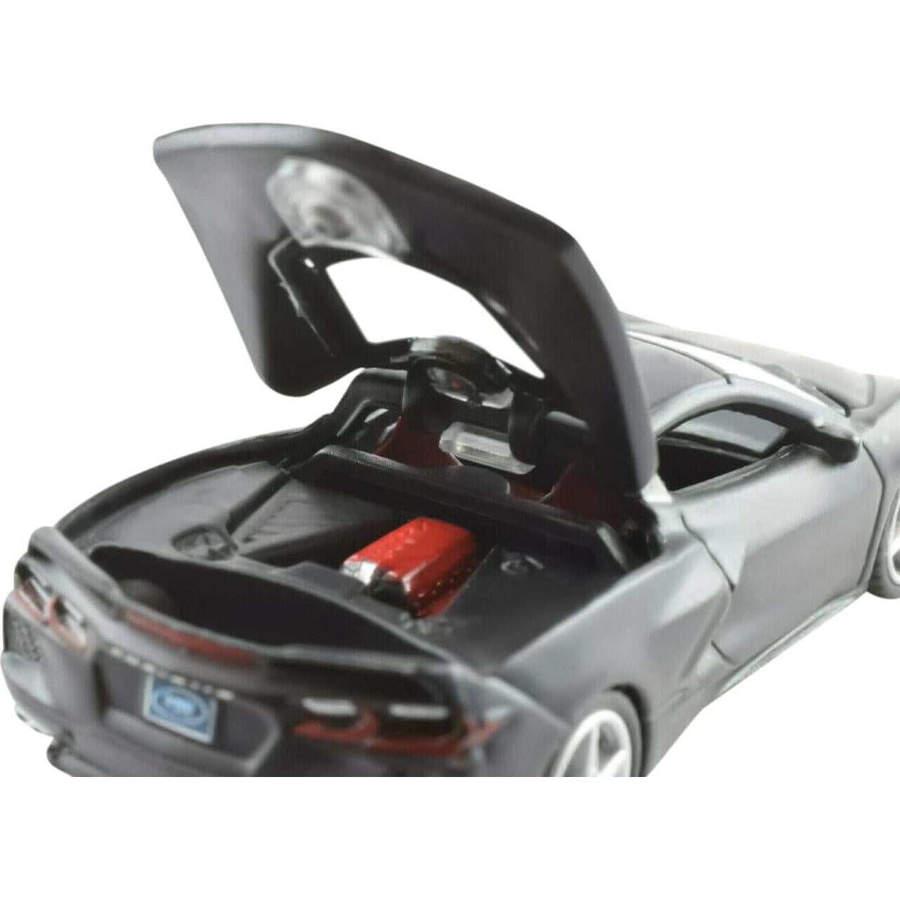 Auto de Fundición Corvette C8 2020 Negro Mate 1:64 Hobbies Premium