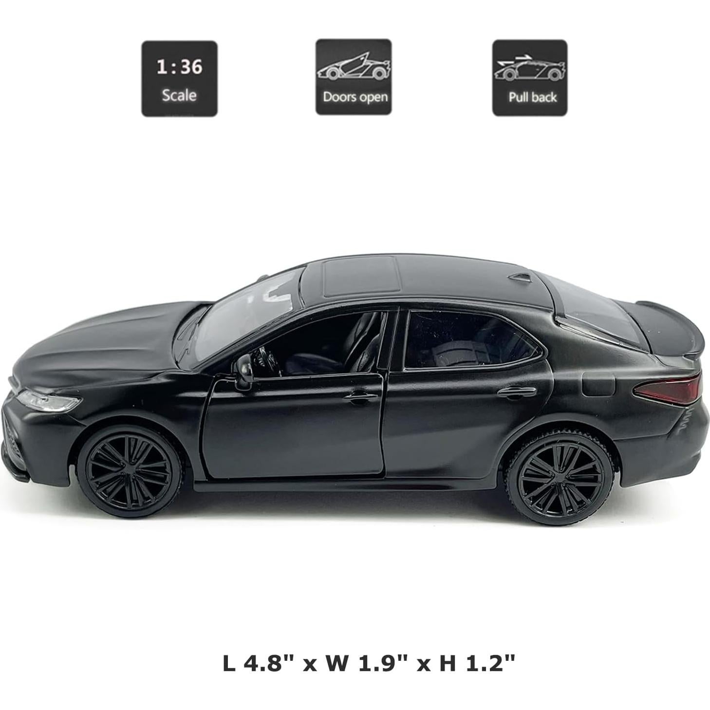 Coche Diecast Camry XSE 2022 1:36 Negro Mate