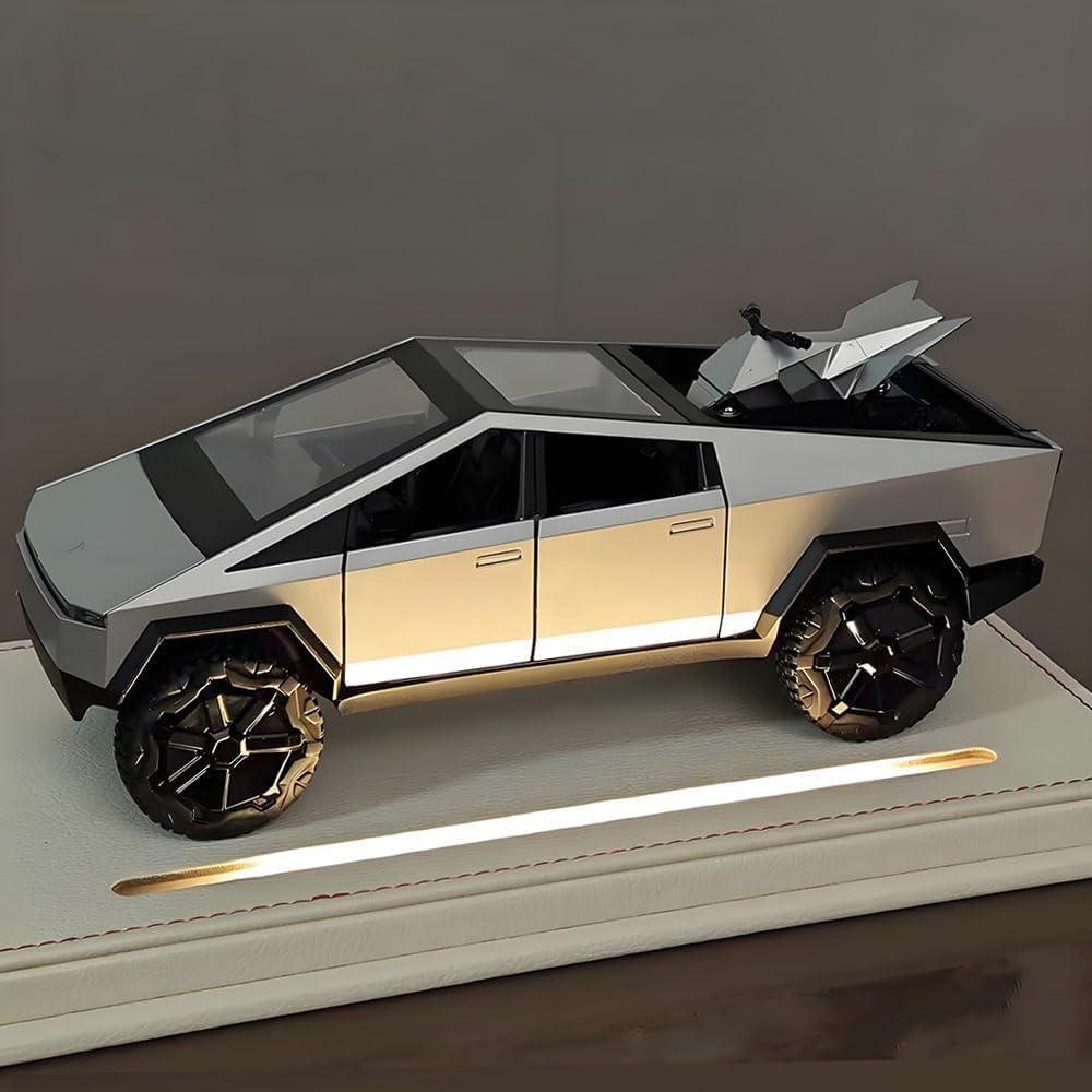 Camión Cyber Truck Simblong 1/32 con Motocicleta y Sonido