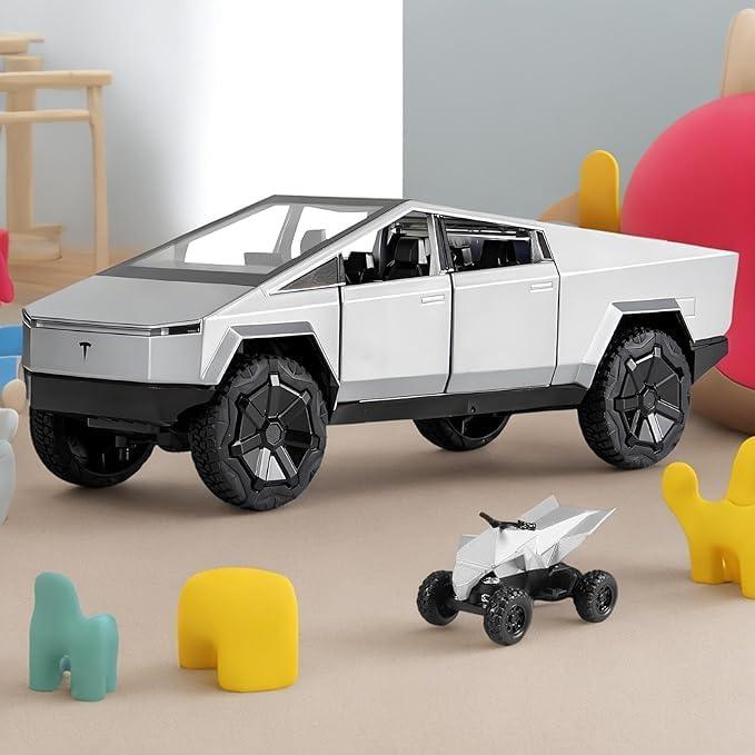 Camión Cyber Truck Simblong 1/32 con Motocicleta y Sonido